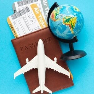 Free Photo _ Top view passport and tickets arrangement